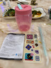 特百惠（Tupperware）吸吸罐外帶密封圓罐咖啡杯吸管杯學(xué)生便攜防漏塑料水杯子 粉色550ml 曬單實(shí)拍圖