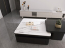 家香之夢(mèng)巖板茶幾客廳家用大小戶(hù)型意式現代輕奢茶幾邊桌組合正方形小桌子 【茶幾組合】大茶幾80cm+小茶幾60cm 曬單實(shí)拍圖