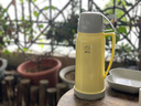 暢印玻璃內膽迷你暖水瓶便攜式中藥保溫壺兒童小暖壺塑料外殼開(kāi)水瓶 (淺黃色) 0.6L 曬單實(shí)拍圖
