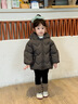 班喜迪兒童羽絨服冬裝2025新款冬季男女童上衣寶寶白鴨絨連帽外套小童裝 黑灰 80 充絨量：62g 曬單實(shí)拍圖