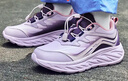 鴻星爾克（ERKE）童鞋男女童運動(dòng)鞋兒童抽繩一腳蹬彈力跑鞋薄霧紫/木槿紫37 曬單實(shí)拍圖
