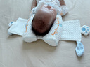 洽苒日本小米定型枕嬰兒0-6-12個(gè)月睡圓頭糾正偏頭型兒童枕頭0-1-3歲 兔兔王冠【小米填充-10A抗菌】抽拉調節睡出小圓頭 條紋 38x15x0cm 曬單實(shí)拍圖
