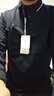 HLA海瀾之家長(cháng)袖polo衫男冬季撞色保暖打底衫男 曬單實(shí)拍圖