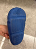 兒童棉拖鞋卡通冬可愛(ài)男女童防水軟底寶寶居家防滑外穿小孩包頭鞋 升級版環(huán)保材質(zhì)深藍毛毛（包跟） 12 24/25碼(鞋內長(cháng)15CM適合腳長(cháng)14 曬單實(shí)拍圖