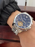 歐品客瑞士認證品牌手表男機械表全自動(dòng)男士手表多功能夜光防水鏤空男表 Oupinke-3236-鋼帶本白 曬單實(shí)拍圖