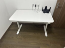 宜家（IKEA）【限時(shí)包郵】 BOLLSIDAN波席當辦公桌電競桌辦公寫(xiě)字電動(dòng)升降桌 白色桌120x70cm 曬單實(shí)拍圖