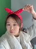 Royal sasa新年禮物發(fā)飾波點(diǎn)發(fā)箍蝴蝶結兔耳朵寬邊頭箍復古發(fā)卡高級感顯臉小 曬單實(shí)拍圖