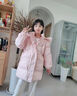 G.duck女童羽絨服中長(cháng)款2025新款韓版洋氣加厚兒童中大童冬裝外套 粉色30款【粉毛】 150 cm 曬單實(shí)拍圖