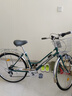 鳳凰（Phoenix）城市通勤自行車(chē)女士淑女全軸承培林花鼓鵝頭車(chē)把輕便代步學(xué)生車(chē) 綠色/禧瑪諾7速/26英寸 曬單實(shí)拍圖