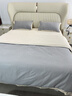 LAVIE HOME羅萊出品200支長(cháng)絨棉床上四件套純棉全棉床單被套床笠被罩定制 蘭町 峰白紳灰 床單款 1.5m四件套 曬單實(shí)拍圖