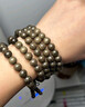 九道一金絲楠木手串108顆烏木陰沉木手鏈男女款文玩佛珠手串檀木佛珠 10mm*108顆 曬單實(shí)拍圖