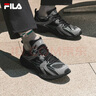 斐樂(lè )（FILA）官方男鞋閃電鞋復古跑鞋跑步鞋運動(dòng)鞋休閑鞋 黑/錫灰-BP 41 曬單實(shí)拍圖