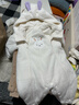 戴維貝拉（DAVE＆BELLA）嬰兒連體衣女寶寶滿(mǎn)月服幼童衣服保暖冬裝小童爬服新生兒外出服 米白 80cm （建議身高73-80cm） 曬單實(shí)拍圖