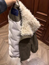 三彩2025冬季新款派克羽絨服毛絨翻領(lǐng)90白鴨絨外套短款M 深橄欖色 S 155/80A 曬單實(shí)拍圖