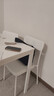 宜家（IKEA）VIHALS維哈斯餐桌飯桌辦公桌簡(jiǎn)易桌學(xué)習桌出租房 白色桌子125x74cm+白色椅子*4 曬單實(shí)拍圖
