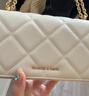 CHARLES&KEITH質(zhì)感菱格鏈條小方錢(qián)包女包包女包生日禮物CK6-10680924 Cream奶白色 XS 曬單實(shí)拍圖
