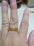 銅錢(qián)金戒指鏤空設計精致吸睛好運日常佩戴顯格調氣場(chǎng)百搭不掉色 簡(jiǎn)約金色錢(qián)幣戒指1個(gè)【活口可調節大小】 曬單實(shí)拍圖