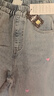 迪士尼童裝開(kāi)學(xué)女童牛仔褲洋氣韓版兒童秋裝褲子寬松顯瘦闊腿褲 曬單實(shí)拍圖