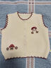 班喜迪女童針織馬甲春裝2026新款洋氣兒童馬夾寶寶背心外穿坎肩春秋童裝 米色 110 曬單實(shí)拍圖