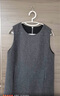 三彩2025冬季新款無(wú)袖背心小A裙連衣裙短裙疊穿無(wú)袖微閃優(yōu)雅S 深邃灰 M 160/84A 曬單實(shí)拍圖