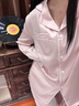 Virginia's Dreams真絲睡衣女生日禮物春秋新款長(cháng)袖純色桑蠶絲家居服禮盒套裝送閨蜜 淺粉【長(cháng)袖長(cháng)褲】 楊冪綜藝同款 M 【100-120斤】 曬單實(shí)拍圖