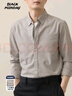 BLACKMONDAY純棉色紡長(cháng)袖襯衫男2025春秋季全棉高級感男士休閑商務(wù)襯衣 曬單實(shí)拍圖