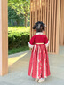 安妮優(yōu)兒 ANNEYOL拜年服女童漢服冬季兒童新年唐裝2025新款國風(fēng)冬裝加厚喜慶過(guò)年服 紅色加絨裙子 120 曬單實(shí)拍圖