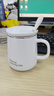 尤克達帝平底陶瓷杯可加熱喝水杯子陶瓷帶蓋勺咖啡簡(jiǎn)約辦公室馬克 1杯1蓋1勺泡沫裝輕奢閃 曬單實(shí)拍圖