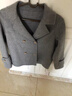 金狐貍秋冬季寬松毛呢開(kāi)衫大衣短款西裝領(lǐng)呢子外套氣質(zhì)時(shí)尚潮流大 灰色 25106 XL 建議145-160斤 曬單實(shí)拍圖