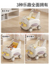 曼龍嬰兒學(xué)步車(chē)多功能手推車(chē)寶寶玩具學(xué)走路神器男女孩禮物 蜜糖黃 曬單實(shí)拍圖