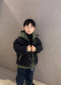 G.duck小黃鴨童裝男童羽絨棉服冬季兒童外套冬裝加厚假兩件棉衣男孩棉襖 黑色【假兩件】 高品質(zhì)羽絨棉 140 建議130-140cm9-10歲cm 曬單實(shí)拍圖