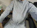 優(yōu)衣庫合作款/男裝女裝牛津紡寬松條紋襯衫/長(cháng)袖襯衣25秋冬480802 60 淺藍色 L /175/100A 曬單實(shí)拍圖