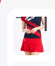 可萊安韓國可萊安CORALIAN羽毛球服連衣裙網(wǎng)球裙短裙運動(dòng)夏速干6066 下裝褲裙  6066 單件 XL 曬單實(shí)拍圖