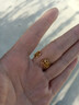 閃耀碎鉆鏤空錢(qián)幣戒指開(kāi)口設計適配多手圍不掉色輕奢小眾時(shí)尚百搭 (送禮盒）金色碎鉆錢(qián)幣戒指【開(kāi)口設計款】 曬單實(shí)拍圖