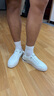 巴巴小蜜蜂新款2025秋冬季男士休閑鞋男學(xué)生運動(dòng)板鞋透氣百搭小白鞋男鞋子男 白色 42 曬單實(shí)拍圖