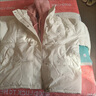 尤克達蒂（yookdd）羽絨棉服女冬季新款學(xué)生高初中女生棉衣外套加厚保暖時(shí)尚百搭棉服 白拼粉假兩件 S 【建議105斤以下】 曬單實(shí)拍圖