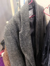 朗姿【王楚然同款】純羊毛雙排扣H型毛呢外套高質(zhì)感老錢(qián)風(fēng)大衣女 中灰色 S 曬單實(shí)拍圖