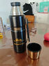 膳魔師（THERMOS）黑金騎士系列120周年新品保溫杯復古經(jīng)典時(shí)尚男大容量便攜水杯子 保溫壺帶掛件TSK2-1200S-BK(MR) 曬單實(shí)拍圖