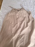 無(wú)印良品（MUJI） IDEE 女式 平紋 吊帶連衣裙 女裝裙子 25年夏季 連身裙 GA43CC5S 煙熏粉色 L （165/88A） 曬單實(shí)拍圖