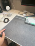 CKULH德國超大亞麻鼠標墊桌墊防水防滑辦公室鍵盤(pán)墊桌面墊棉麻電腦桌墊 淺灰色雙料結構 棉麻+橡膠底 40*60cm 曬單實(shí)拍圖