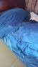 南極人A類(lèi)牛奶絨四件套冬季加厚保暖嬰兒絨法蘭絨雙面加絨被套床單套件 摯愛(ài)-皇室藍 1.8米床【四件套+8斤大豆被芯】 曬單實(shí)拍圖
