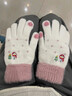 蘇木佰（SOMUBAY）手套女冬季2025可愛(ài)加絨加厚騎車(chē)女生保暖學(xué)生騎行可觸屏圣誕禮物 粉白(主圖色)-圣誕老人和樹(shù) 均碼 曬單實(shí)拍圖