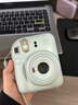富士（FUJIFILM）拍立得mini12/11/se/41/evo一次成像相機 即拍即得相紙wide400/SQ1 Mini12 薄荷綠（特價(jià)微瑕） 官方標配 曬單實(shí)拍圖