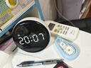 小度智能鬧鐘音箱  大屏數字顯示 床頭創(chuàng  )意鬧鐘 語(yǔ)音交互 紅外遙控家電 智能音響 兒童早教機故事機 曬單實(shí)拍圖