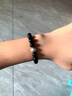 普陀山黑曜石手串女款男士佩戴純本命佛生肖水晶銀手鏈士補水 【生肖鼠】千手觀(guān)音-10mm 六字箴言&本命佛守護 曬單實(shí)拍圖