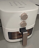 美的（Midea）空氣炸鍋免翻面易用雙旋鈕 家用實(shí)用大容量5.3L 多功能空氣炸鍋蒸烤一體 金屬內腔  MF-KZE535J5 曬單實(shí)拍圖