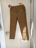 【哥弟制造商】直筒法棍褲休閑褲女春季松緊腰顯瘦顯腿長(cháng)煙管褲 卡其色 XL 29 曬單實(shí)拍圖