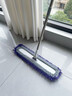 平板拖把新款大號商用酒店雪尼爾拖把家用大面積便捷拖布便攜式地 50CM紫色雪尼爾【共2布】送刮水器+伸縮加強桿 曬單實(shí)拍圖