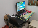 電腦桌臺式電競桌子游戲雙人辦公桌書(shū)桌工作臺家用臥室長(cháng)條桌椅 碳纖維面-單人電競-120*60 曬單實(shí)拍圖