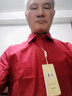 恒源祥工裝短袖襯衫男大紅色商務(wù)上衣服夏季本命年純色正裝襯衣外套清倉 短袖-DF3333大紅色 40 曬單實(shí)拍圖